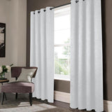Olivia Gray Lynx Matte Embossed Blackout Grommet Panel - Silver