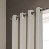 Oliva Gray Lucas Jacquard Blackout Grommet Panel - Beige