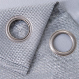Oliva Gray Lucas Jacquard Blackout Grommet Panel - Silver