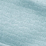 Lido Matte Embossed Blackout Grommet Curtain 38" x 95" Aqua by Rt Designers Collection