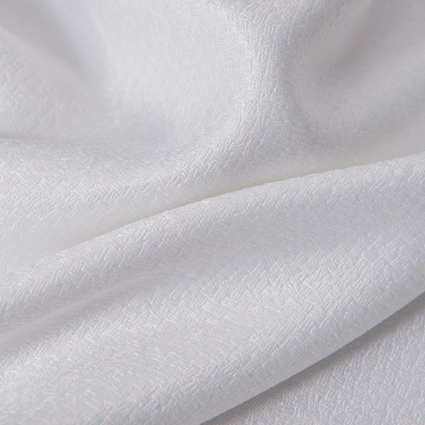 Lido Matte Embossed Blackout Grommet Curtain 38" x 95" White by Rt Designers Col