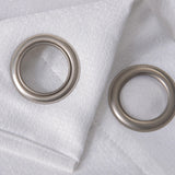 Lido Matte Embossed Blackout Grommet Curtain 38" x 95" White by Rt Designers Collection