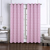 RT Designers Collection 100% Polyester 140 GSM Liana Jacquard Grommet Curtain Panel 54" x 84" Lilac