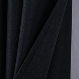 RT Designers Collection 100% Polyester 140 GSM Lava Jacquard Grommet Curtain Panel 54" x 84" Black