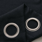 RT Designers Collection 100% Polyester 140 GSM Lava Jacquard Grommet Curtain Panel 54" x 84" Black
