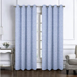 RT Designers Collection 100% Polyester 140 GSM Lava Jacquard Grommet Curtain Panel 54" x 84" Blue