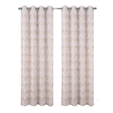 RT Designers Collection 100% Polyester 140 GSM Luca Jacquard Grommet Curtain Panel 54" x 84" Chocolate