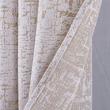 RT Designers Collection 100% Polyester 140 GSM Luca Jacquard Grommet Curtain Panel 54" x 84" Taupe