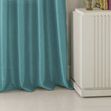 RT Designers Fau x Silk Nikki Rod Pocket Window Curtain Panel 54 x 84 Teal