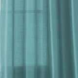 RT Designers Fau x Silk Nikki Rod Pocket Window Curtain Panel 54 x 84 Teal