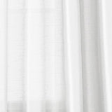 RT Designers Collection 100% Polyester 82 GSM Faux Silk Nikki Rod Pocket Curtain Panel White