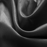 RT Designers Collection 100% Polyester 82 GSM Faux Silk Nikki Rod Pocket Curtain Panel 54" x 90" Black