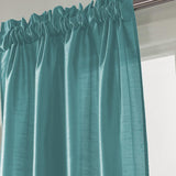 RT Designers Collection Nikki Premium Rod Pocket Curtain Panel 54" x 95" Teal