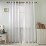 Olivia Gray Nancy Elegant Faux Silk Grommet Curtain Panel - Easy to Install Machine Washable Polyester Curtain Panels with 8 Bronze Metal Grommets - 54-inch x 63-inch each