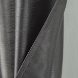 RT Designer Collection Nancy Grommet Luxurious Modern Design Curtain Panel 54" x 95" Charcoal