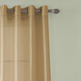 RT Designer Collection Nancy Grommet Luxurious Modern Design Curtain Panel 54" x 95" Gold