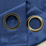 RT Designer Collection Nancy Grommet Luxurious Modern Design Curtain Panel 54" x 95" Navy Blue