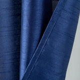 RT Designer Collection Nancy Grommet Luxurious Modern Design Curtain Panel 54" x 95" Navy Blue