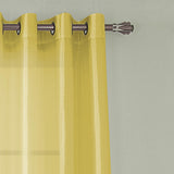 RT Designer Collection Nancy Grommet Luxurious Modern Design Curtain Panel 54" x 95" Neon Yellow