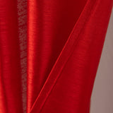 RT Designer Collection Nancy Grommet Luxurious Modern Design Curtain Panel 54" x 95" Red
