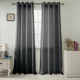 Nancy 2-Piece Grommet Panel 38" x 84" Black by Rt Designers Collection
