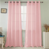 Nancy 2-Piece Grommet Panel 38" x 84" Blush by Rt Designers Collection