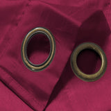Nancy 2-Piece Grommet Premium Quality Panel 38" x 84" Burgundy by Rt Designers Collection