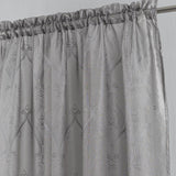 RT Designers Collection Pearl Emb Metallic Doily Rod Pocket Room Darkening Window Curtain Panel for Bedroom Charcoal
