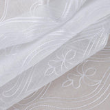 RT Designers Collection Pearl Emb Metallic Doily Rod Pocket Room Darkening Window Curtains for Bedroom 54" x 95" White