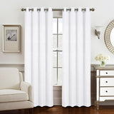 Olivia Gray Roxy Two Tone Jacquard Grommet Single Panel - 54x84", White