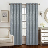 Olivia Gray Roxy Two Tone Jacquard Grommet Single Panel - Charcoal