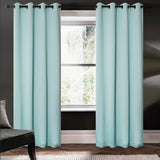RT Designers Collection 100% Polyester 250 GSM Riley 100% Blackout Grommet Panel Blue