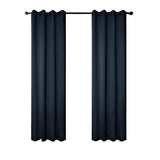 RT Designers Collection 100% Polyester 250 GSM Riley 100% Blackout Grommet Panel Navy Blue
