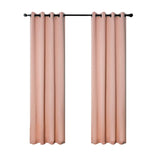 RT Designers Collection 100% Polyester 250 GSM Riley 100% Blackout Grommet Panel Pink