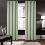 RT Designers Collection 100% Polyester 250 GSM Riley 100% Blackout Grommet Panel 54" x 45" Sage