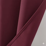 RT Designers Collection 100% Polyester 250 GSM Riley 100% Blackout Grommet Panel Burgundy