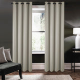 RT Designers Collection 100% Polyester 250 GSM Riley 100% Blackout Grommet Panel Grey