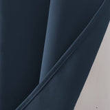 RT Designers Collection 100% Polyester 250 GSM Riley 100% Blackout Grommet Panel Navy Blue