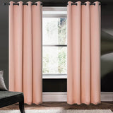 RT Designers Collection 100% Polyester 250 GSM Riley 100% Blackout Grommet Panel Pink