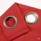 RT Designers Collection 100% Polyester 250 GSM Riley 100% Blackout Grommet Panel Red