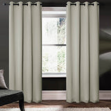 RT Designers Collection 100% Polyester 250 GSM Riley 100% Blackout Grommet Panel Grey