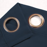 RT Designers Collection 100% Polyester 250 GSM Riley 100% Blackout Grommet Panel Navy Blue