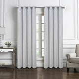 RT Designers Collection Roman Jacquard Premium & Stylish Grommet Panel 54" x 90" Silver