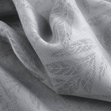 RT Designers Collection 100% Polyester 270 GSM Reba Luxury Jacquard Blackout Grommet Curtain Panel 54" x 90" Grey