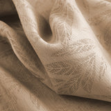 RT Designers Collection 100% Polyester 270 GSM Reba Luxury Jacquard Blackout Grommet Curtain Panel 54" x 90" Taupe