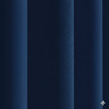 RT Designers Collection 100% Polyester Twilight Blackout Rod Pocket Curtain Panel Navy