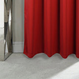 RT Designers Collection 100% Polyester Twilight Blackout Rod Pocket Curtain Panel Red