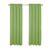 RT Designers Collection 100% Polyester Twilight Blackout Rod Pocket Curtain Panel Sage