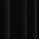 RT Designers Collection 100% Polyester Twilight Blackout Rod Pocket Curtain Panel 54" x 84" Black