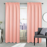 RT Designers Collection 100% Polyester Twilight Blackout Rod Pocket Curtain Panel 54" x 84" Blush